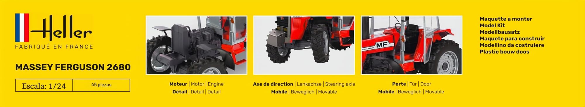 Heller HEL81402 Massey Ferguson - Kit de Modelo, Varios