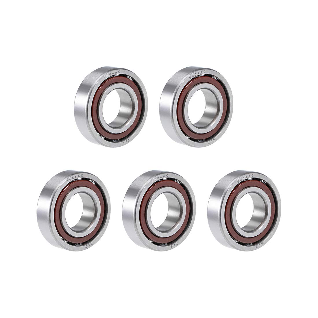 uxcell 7001AC Angular Contact Ball Bearing 12x28x8mm, Single Row, Open, 25° Contact Angle 5pcs