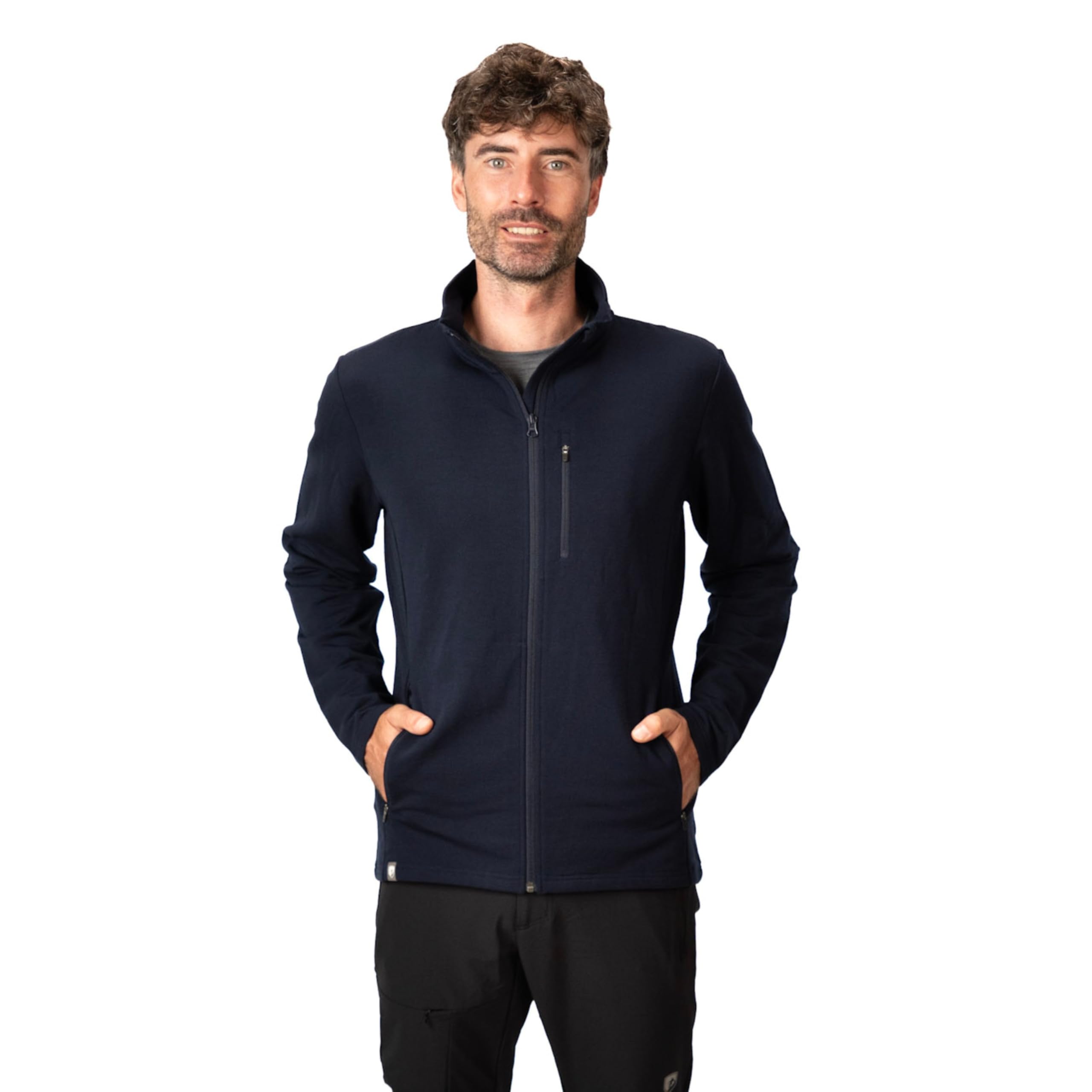 ALPIN LOACKER - Chaqueta hombre termica de lana Merino 270 g/m² - ropa deportiva hombre para chaqueta de lana para uso en exteriores y en el tiempo libre