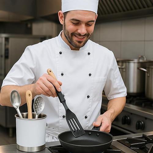 Miniatura 2 de Creative Home Soporte para utensilios de acero inoxidable organizador grande de herramientas de cocina de 6.3 pulgadas para decoración de cocina y