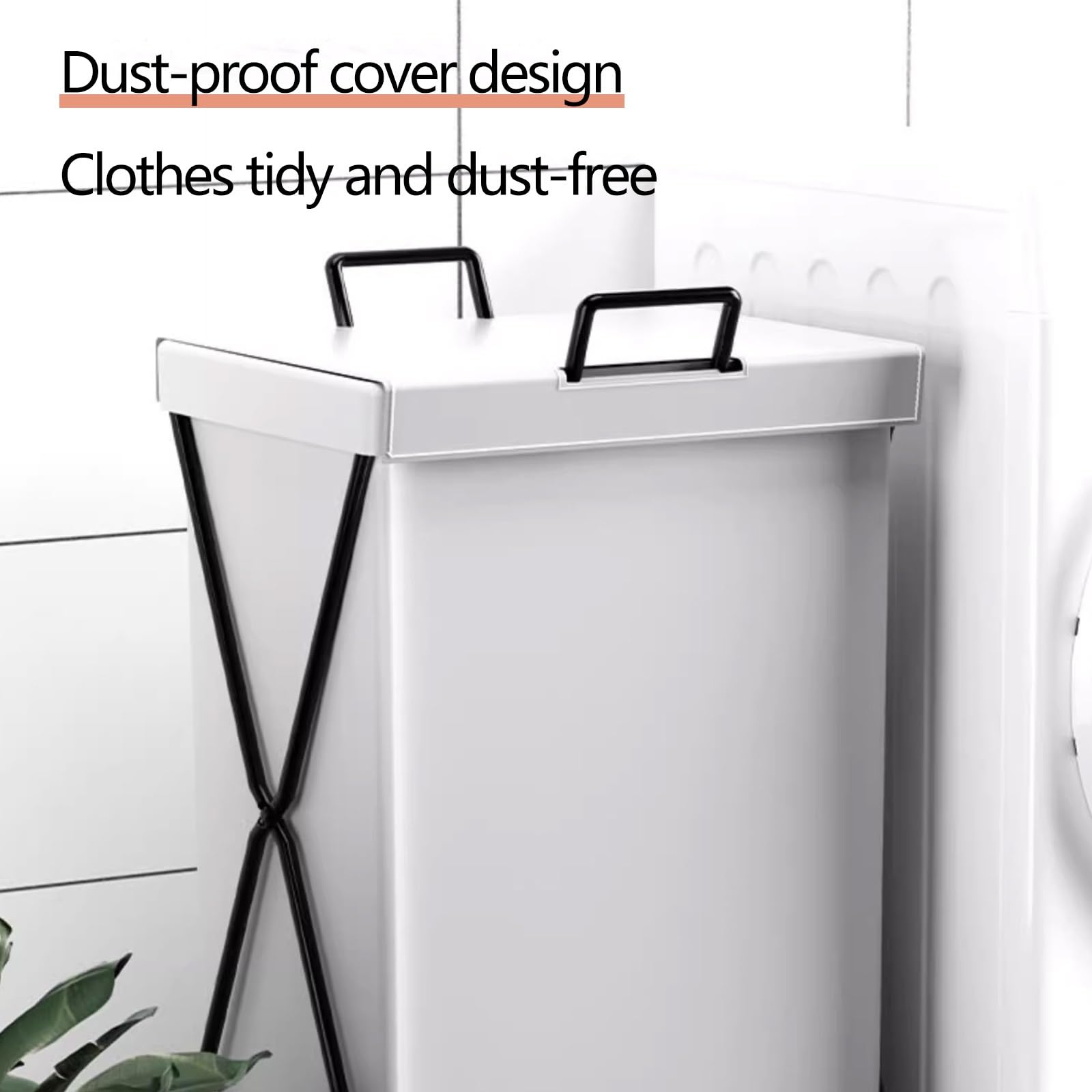 Cesta Ropa Sucia Plegable con Tapa Forma de X Carro de Ropa Sucia con Ruedas Organizador de Ropa para Guardar Ropa Sucia, Aperitivos y Juguetes(Gray)