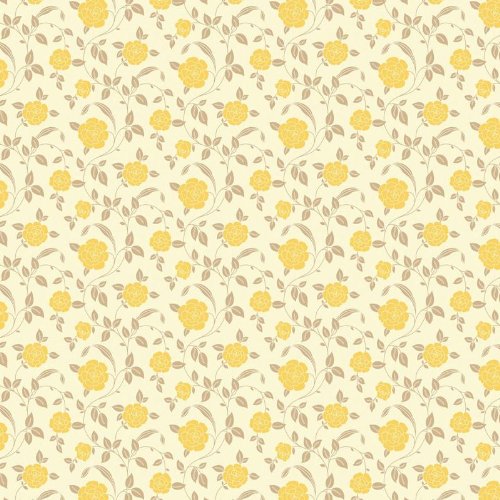 MyTinyWorld Pack of 5 Dolls House Yellow Roses Wallpaper Sheets