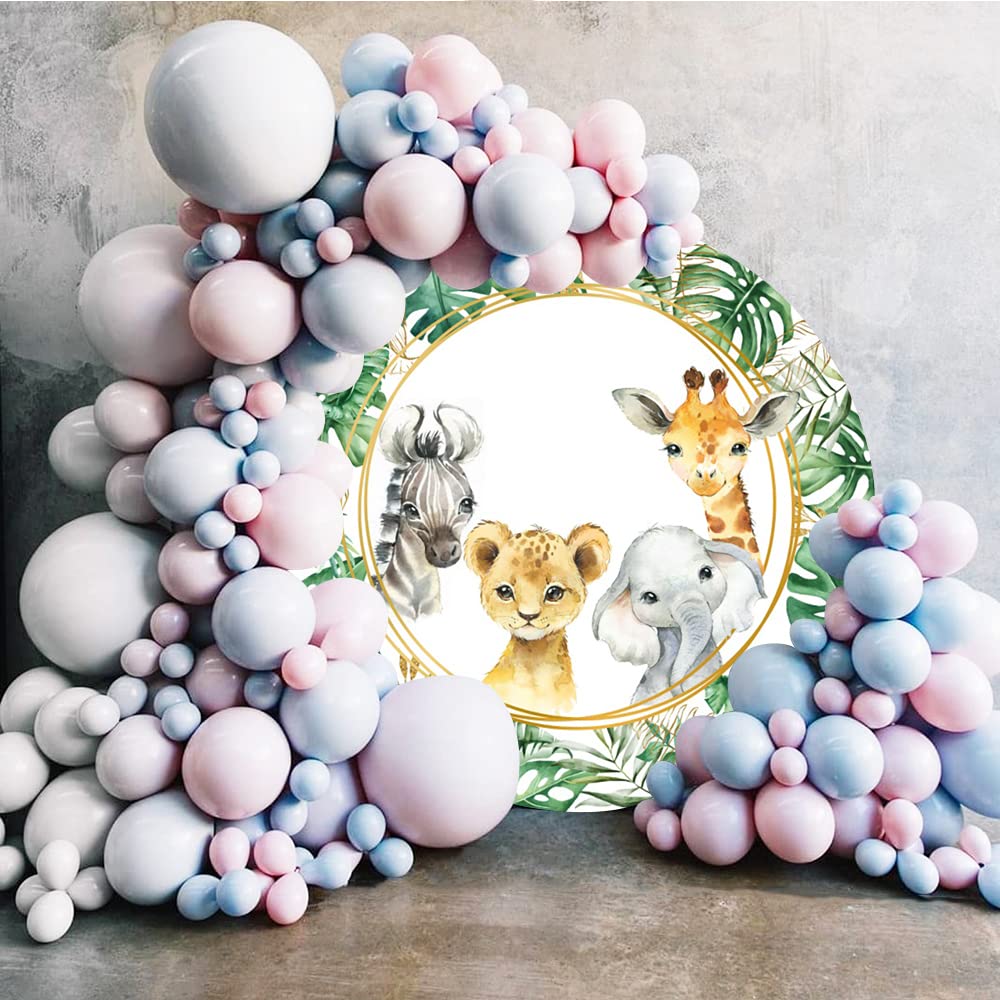JUNGLE SAFARI ANIMALS Baby Shower Backdrop Background Banner Party