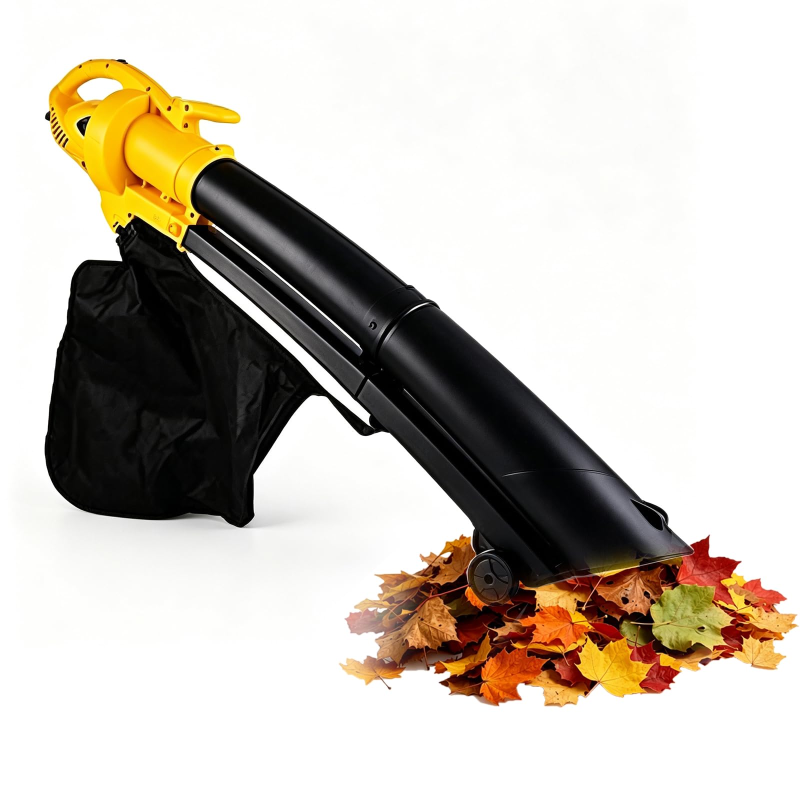 Soffiatore Aspiratore Foglie Elettrico 270km/h Con Sacco 35L