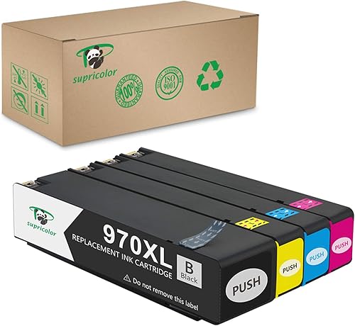 Miniatura 9 de Supricolor Cartucho de tinta cian de repuesto 971XL, 971 971 XL compatible con impresora Officejet Pro X576dw X476dw X476dn X451dn X451dw X551dw