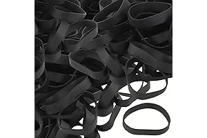 Tactical Rubber Bands Size #84, 50 Pcs Black Thick Wide Strong Heavy...