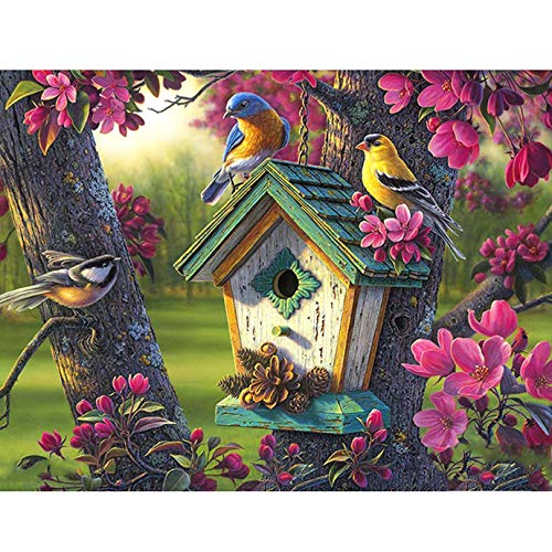 5D Diamond Painting Skull, Paint with Diamonds DIY Diamond Art Flower, Diymood painting by Number Kits Full Drill Rhinestone for Home Wall Decor 12x16inch