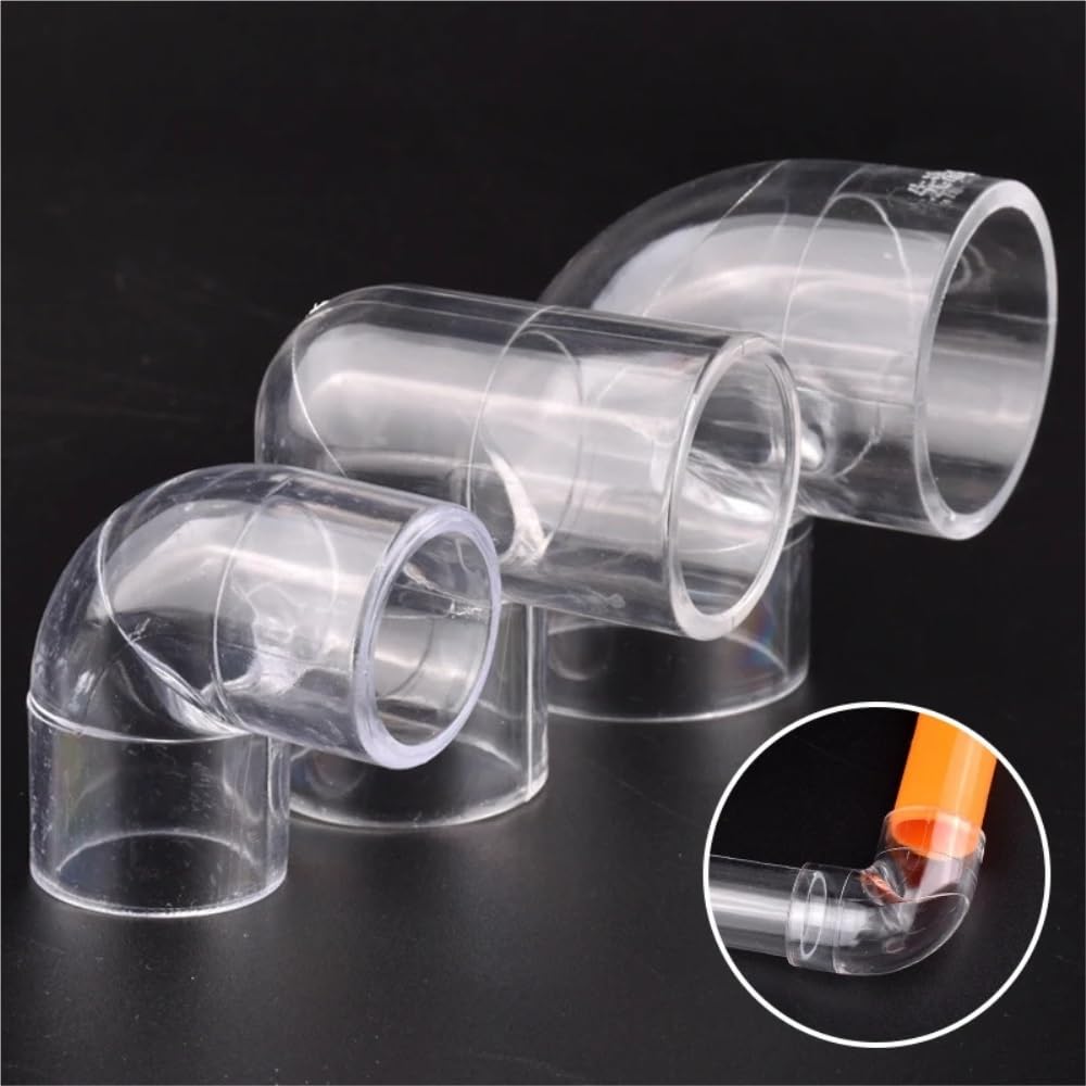 5 pezzi connettori for tubi dell'acqua for acquario, giardino, raccordi for trasparenti, gomito a 90° in acrilico, tubo trasparente(20mm)