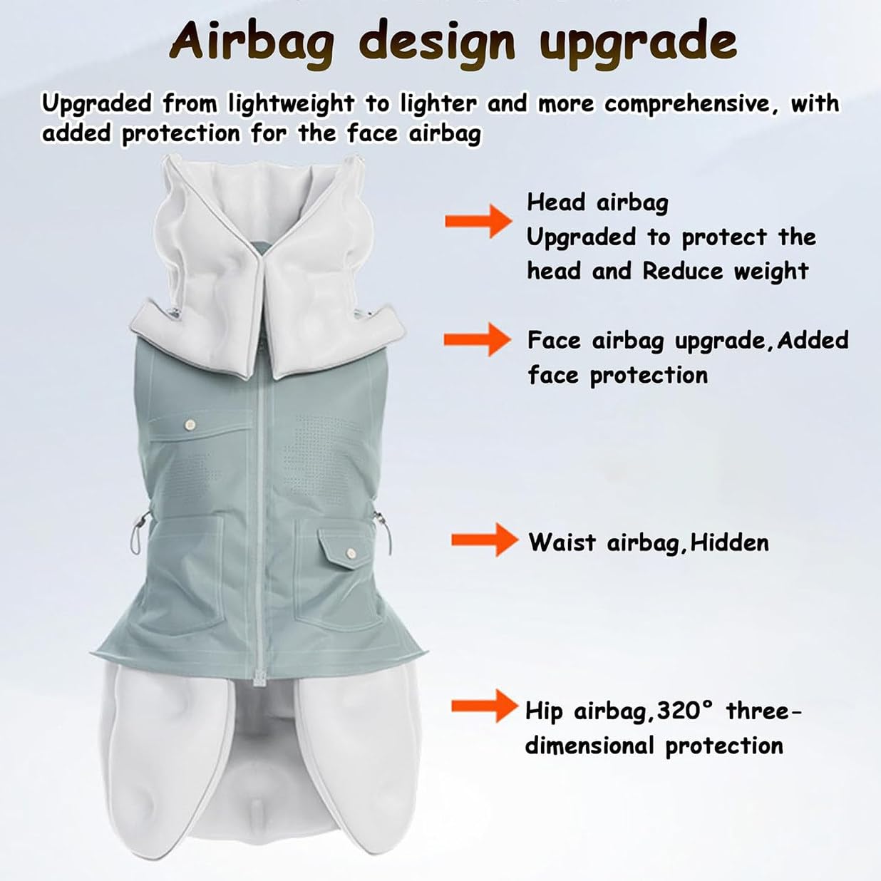Airbag-Weste für ältere Radfahrer, Airbag-Auslösung in 0,08 s, mit Fernüberwachung, Alarm, Positionierung, Hilfe und Trainingsaufzeichnungsfunktionen 2XL-Maleblack