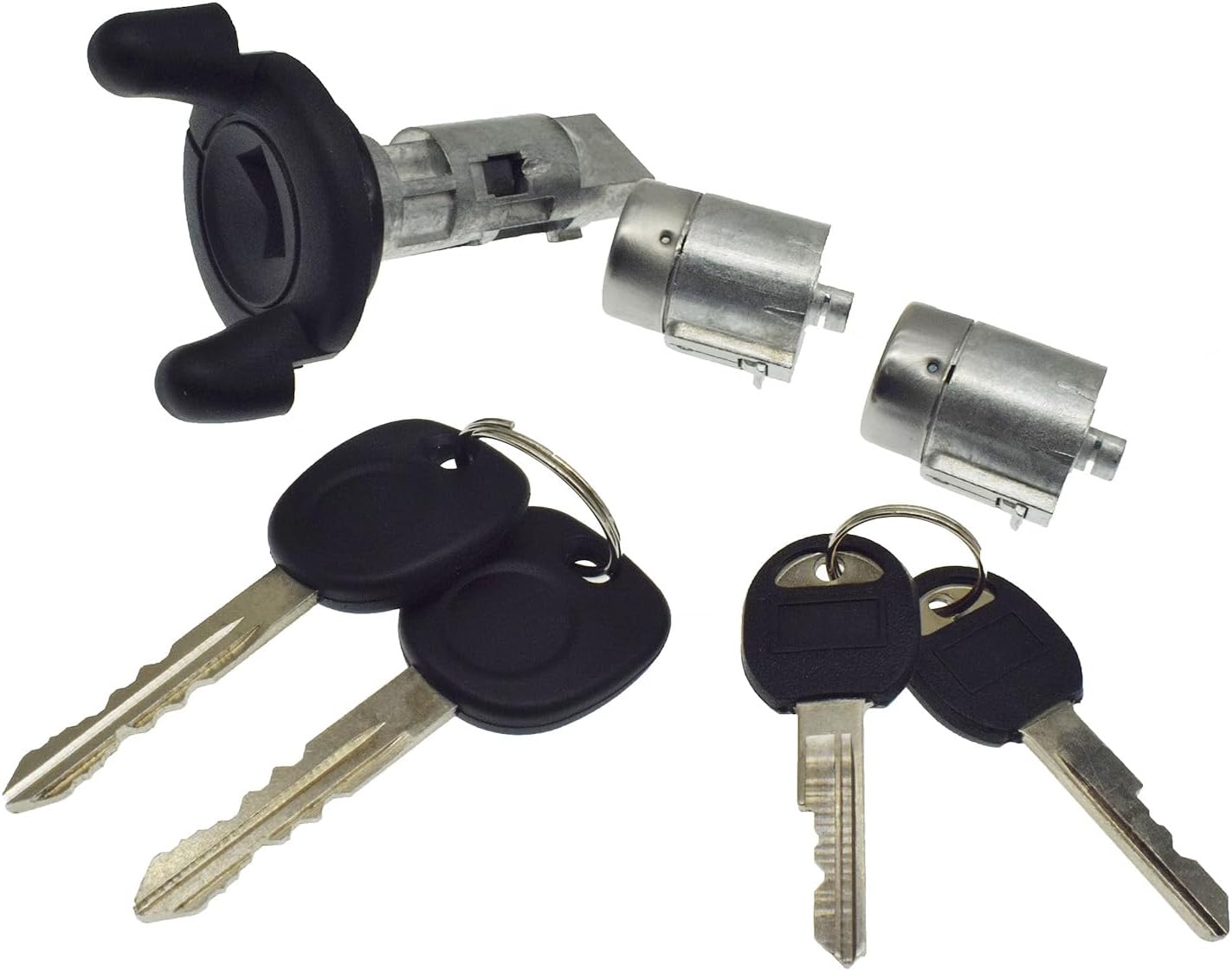 Ignition Lock Cylinder & Door Lock Tumbler Set Fit for Chevy Blazer S10 Isuzu Oldsmobile Bravada 1999-2000 12472980,15815961,US287L