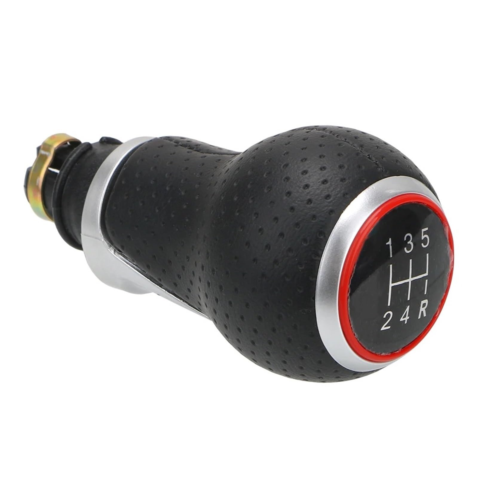 Jxewmtmc Red 5 Gear R For A4 B6 B7 B8 For A6 S4 8K For A5 8T For Q5 8R For S-Line 12Mm 5/6 Speeds Car Gear Shift Knob Gear Stick Shift Cover(Red 5 Gear R)