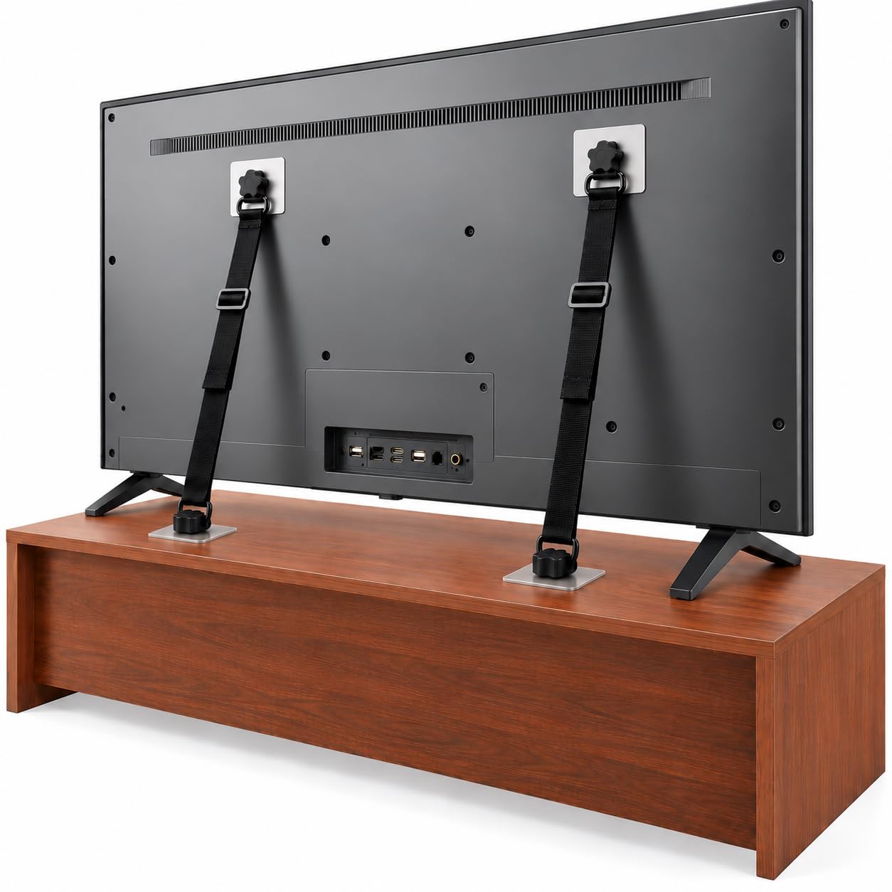 Photo 1 of Family Care TV & Furniture Anti-Tip Straps - Black, Universal Compatibility