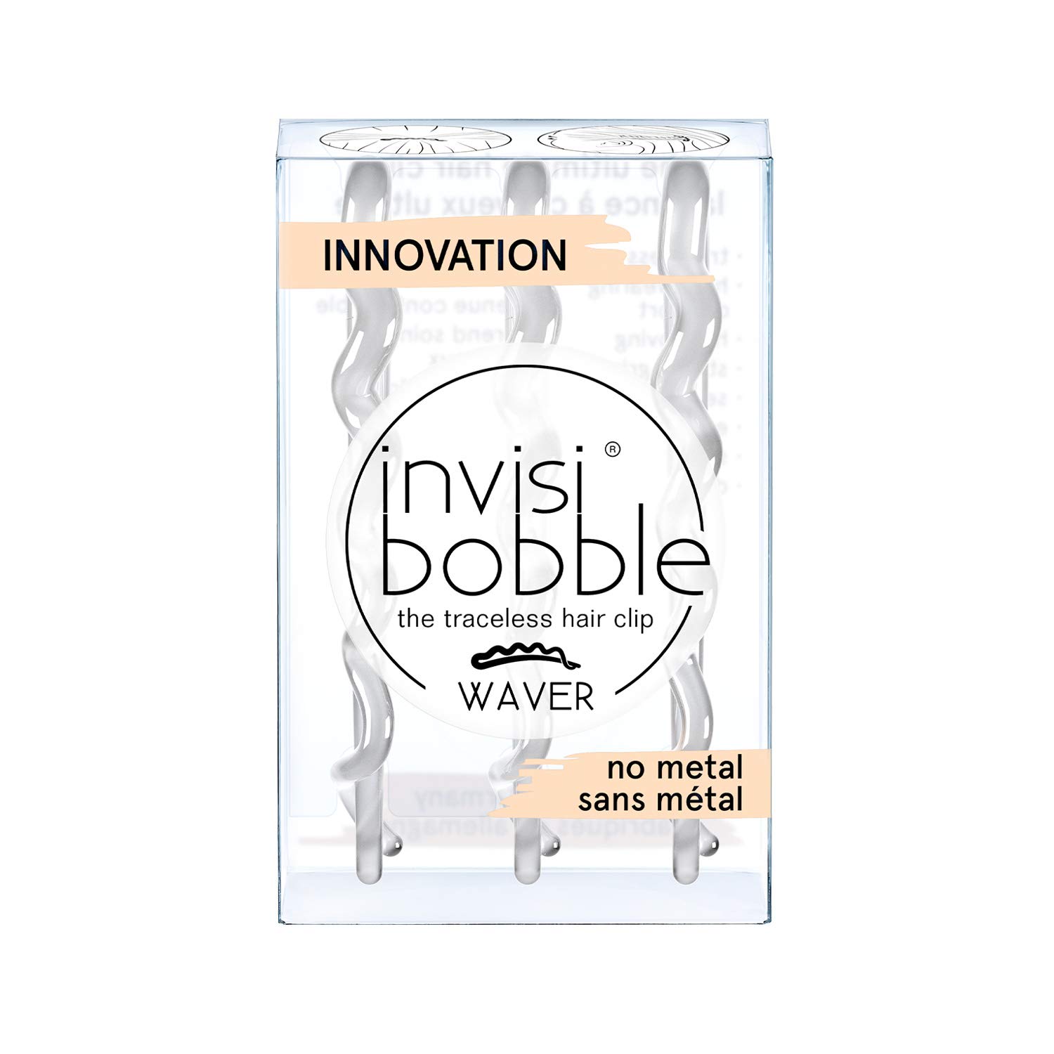 Invisibobble Waver crystal clear, przezroczysty, 50 g