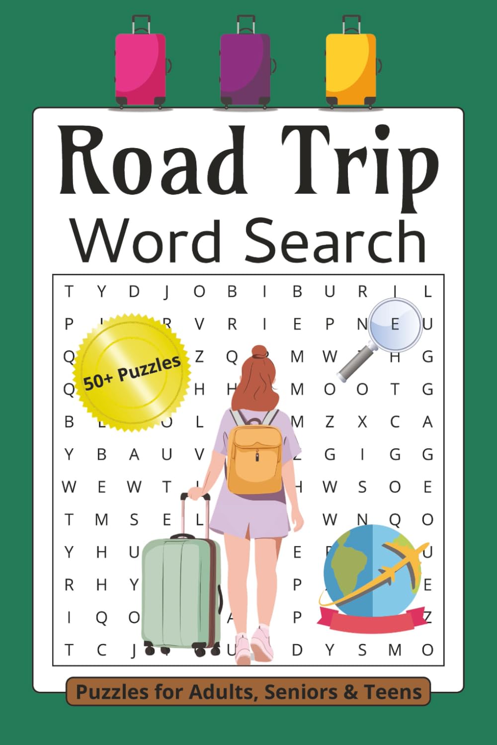 Road Trip & Travel Word Search Puzzle Book: Word Searches with Easy to Read Print about Travel, Road Trips, Vacations and more | 6x9 Inches, 110 Pages ... | Gift for Vacations, Holidays & Free Time