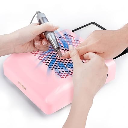 SAVILAND Colector de polvo de uñas: eliminador de uñas PRO 2024 - Máquina de vacío superior de 80 W | Tecnología de colector de polvo mejorada y rendimiento Limpieza silenciosa y eficiente SAVILAND Colector de polvo de uñas: eliminador de uñas PRO 2024 - Máquina de vacío superior de 80 W | Tecnología de colector de polvo mejorada y rendimiento Limpieza silenciosa y eficiente