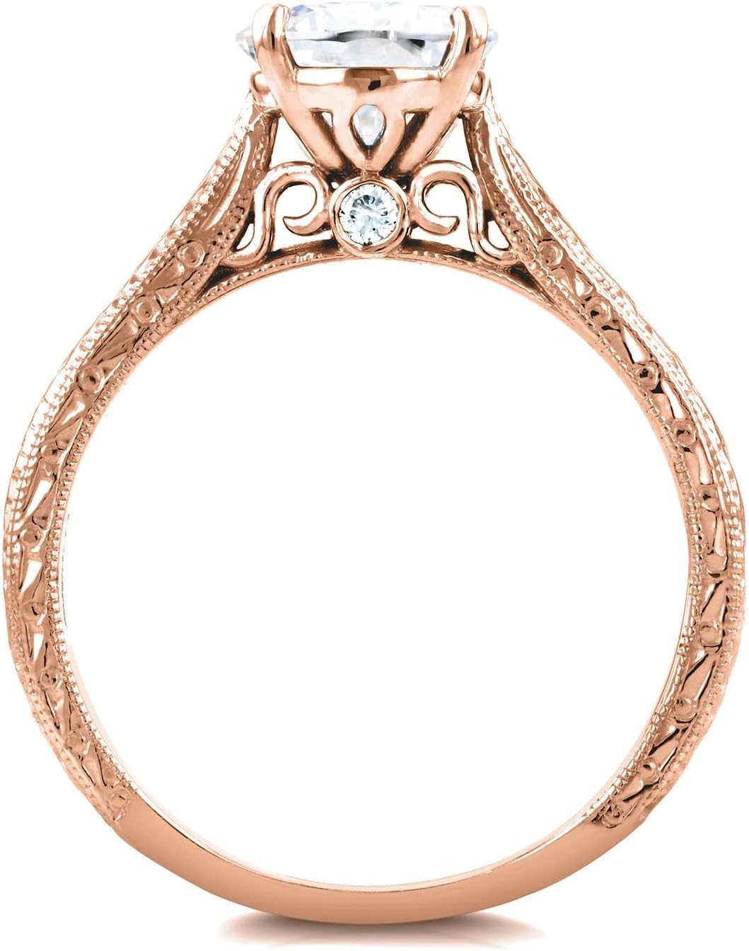 Kobelli Antique Style Style Moissanite Engagement Ring 1 1/2 CTW 14k Gold