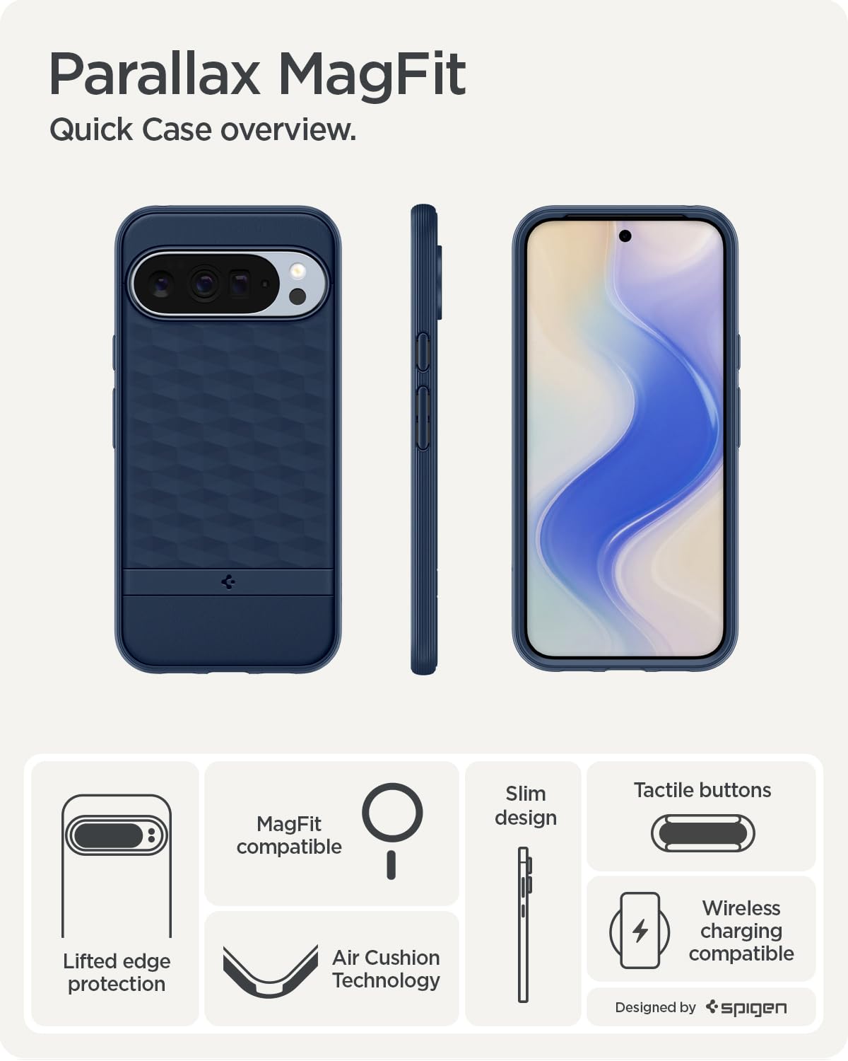 Spigen Cover Parallax MagFit Compatibile con Samsung Galaxy S25 Plus