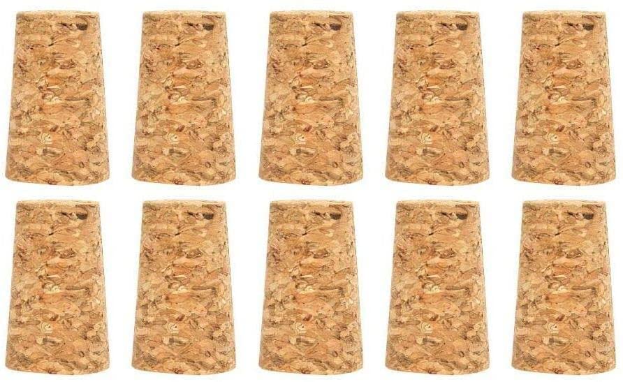 Generic 10Pcs Tapered Corks Stoppers, Wine Bottle Cover Corks Stopper Bottle Stopper Bottle Plug Wood Corks Stopper Bottle Stopper Deft and Fashion