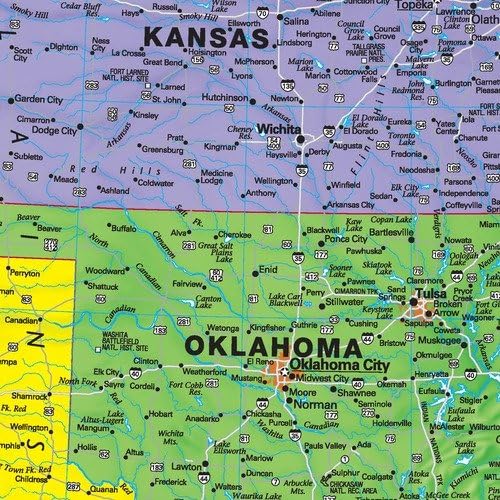 Miniatura 2 de Contemporáneo EE. UU. Pared Mapa del mundo con banderas50x 36inchesPlano de plástico mate Tubed