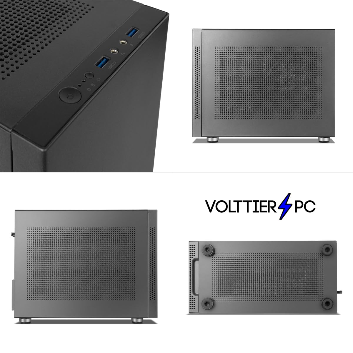 VolttierPC – PC Sobremesa Completo AMD Ryzen 7 5700G | 32GB DDR4 | 1TB SSD NVMe | Radeon Vega 8 | WiFi 6 + Bluetooth 5.2 | Windows 11 Pro | Monitor 24" 100Hz | Teclado y Ratón | PC Oficina y Trabajo