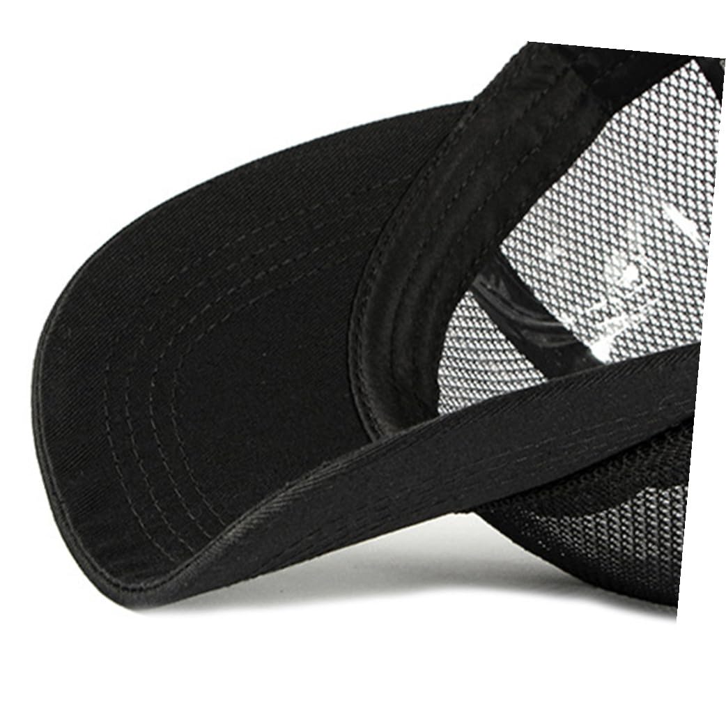 VANZACK Sombrero de Béisbol Transpirable Malla Unisex para Actividades Aire Negro