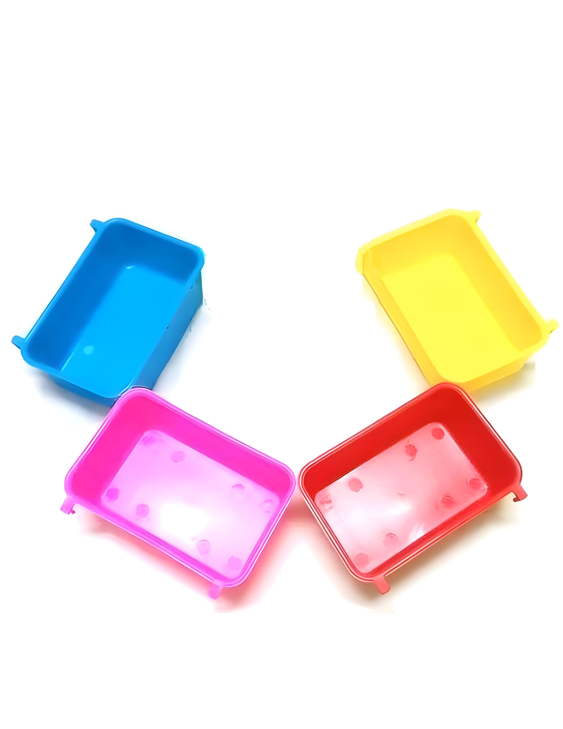 AL-Bi Bird Food Feeder and Water Bowl, Plastic Bird Cage with Hanging Support (Set of 4) 300 ml Each for All Birds Finches, Cockatiel, Pigeon etc (B0D1VLXJF4) Amazon Price History, Amazon Price Tracker