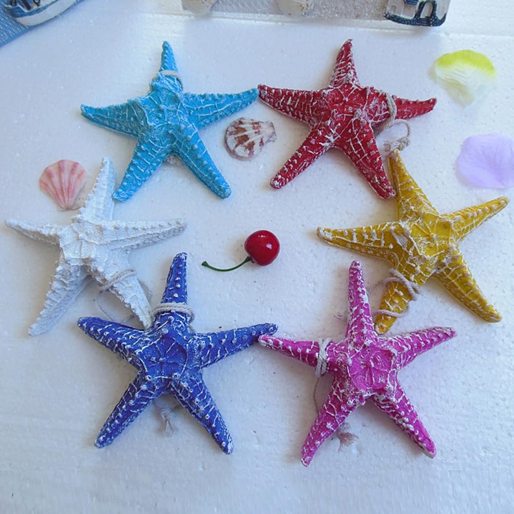 Semetall 20 Ciondoli Stelle Marine In Resina - Retro Piatto Per Scrapbooking, Bigiotteria E Decorazioni Fai Da Te - 3