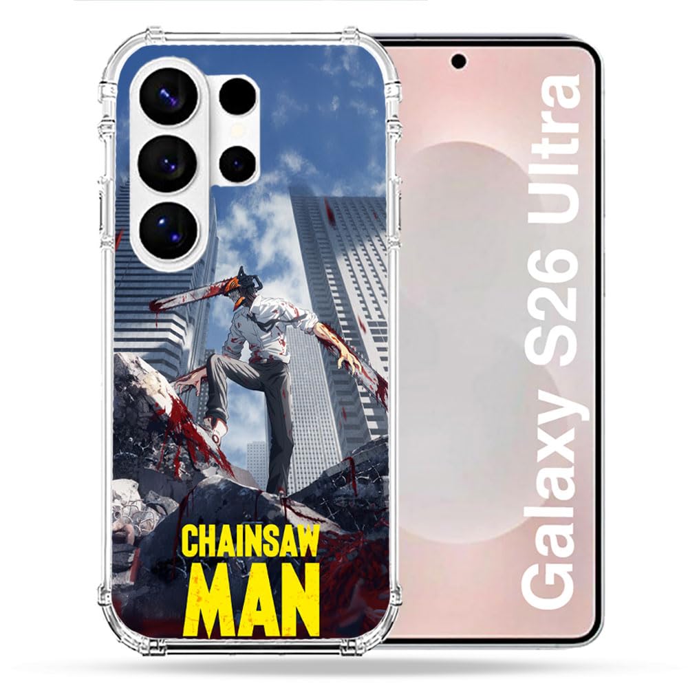 Coque Samsung S26 Ultra Chainsaw Man Denji silicone renforcé