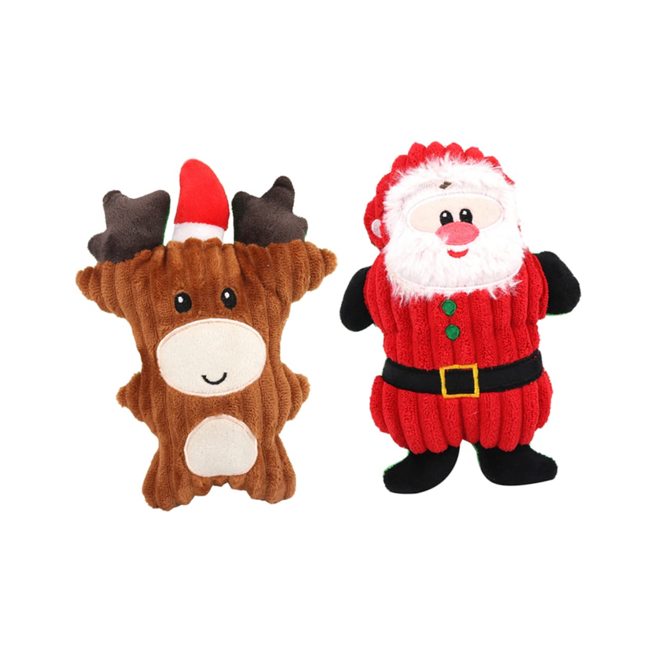 Toddmomy 6piezas Juguetes De Sonido De Ciervo De Peluche para Mascotas Juguetes De Masticar y Jugar Diseño Navideño Varios Estilos para Perros y Gatos