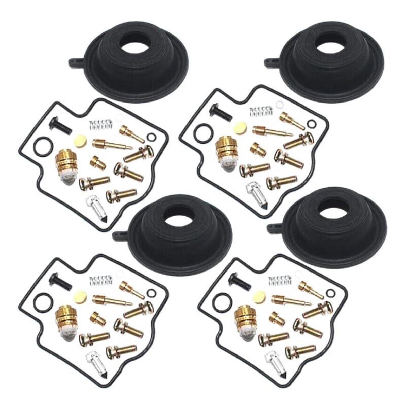 Lot De 4 Kits Réparation Carburateur Moto Avec Diaphragme Pour Yamaha YZF600R 1997-2007