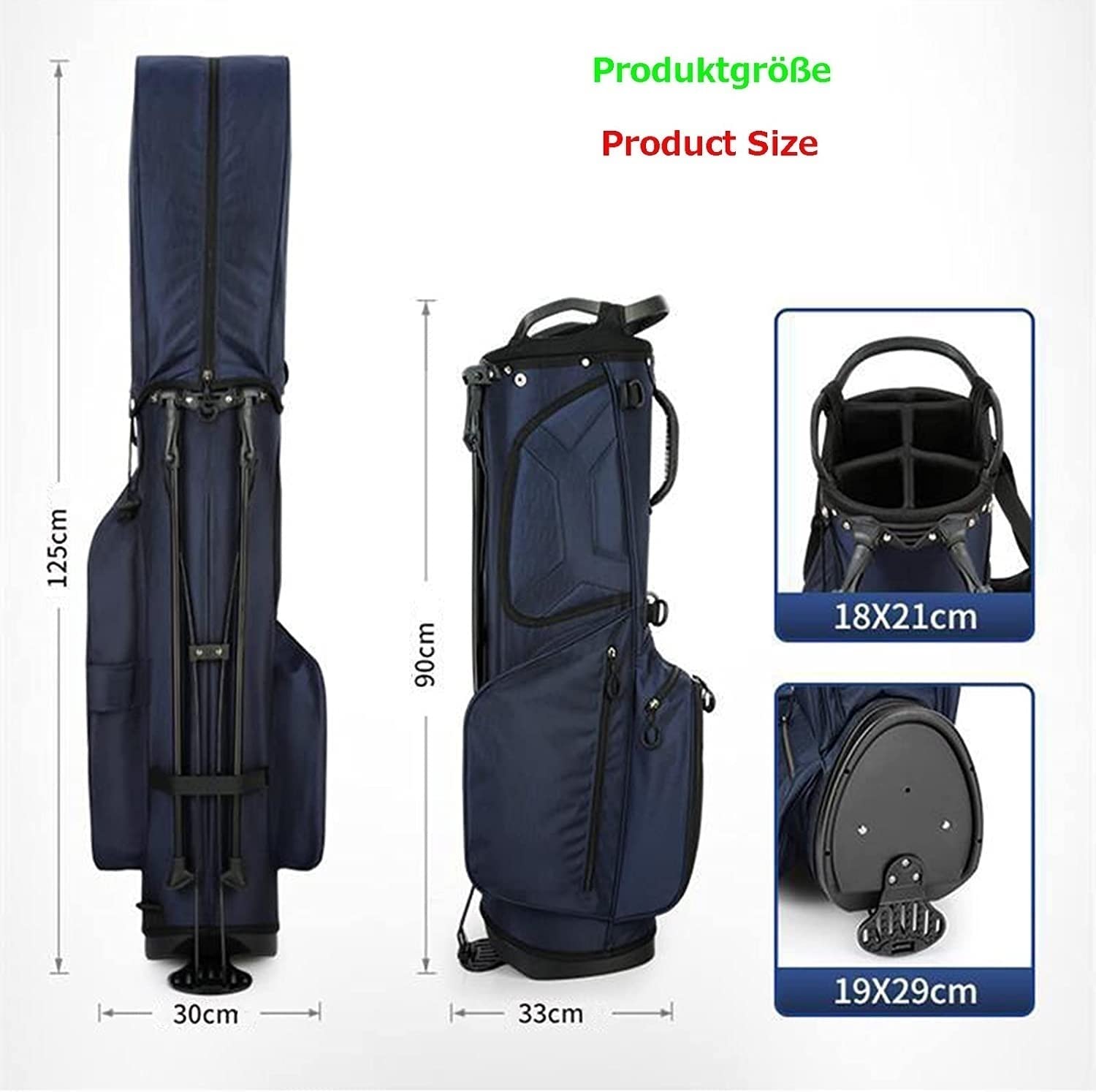 男女用の明るい革防水スタンドバッグgolfトレンドファッションバッグ Amazon.co.jp: 男性と女性のためのゴルフスタンドバッグ、防水摩耗の