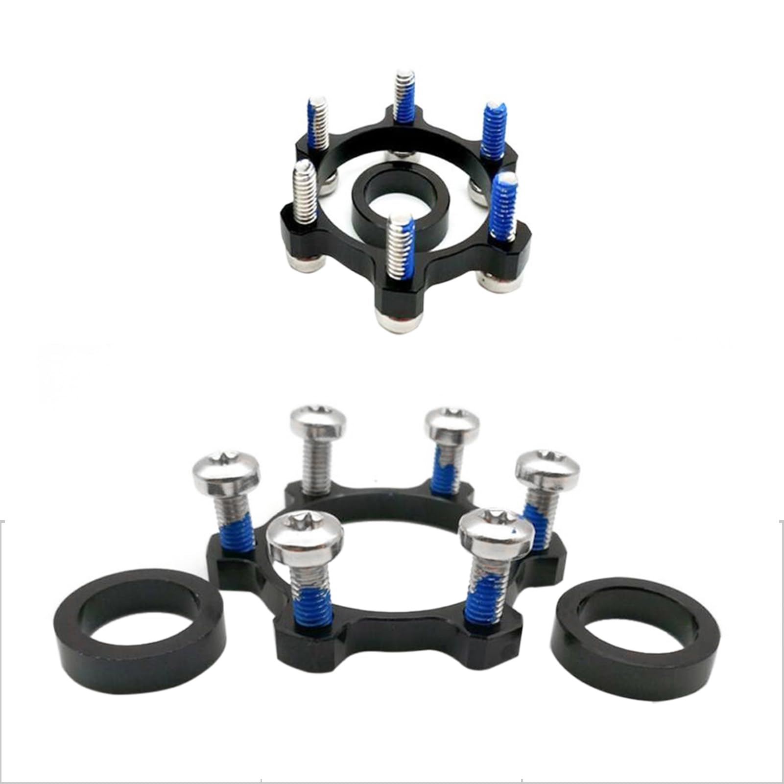 Gissroys Adaptateur D'axe De Vélo – 15>12 Mm Et 12>9 Mm – Alu – Pour Roue Avant
