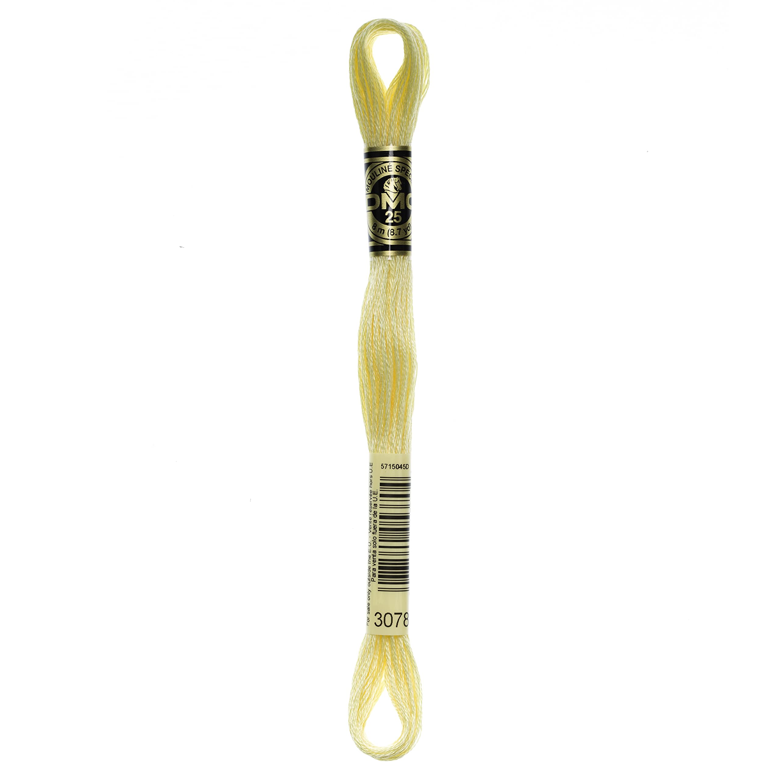 DMC 6-Strand Embroidery Cotton Floss, Very Light Golden Yellow