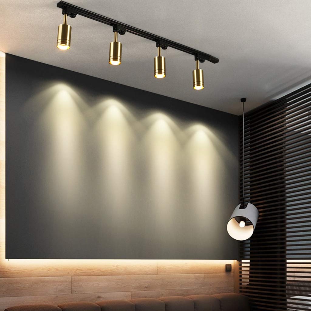 Faretti da soffitto, faretti a LED per stanze, Guardaroba, faretti da soffitto, faretti da Parete, GU10, 5W, Illuminazione da Cucina - Lampada da soffitto - 4 Teste