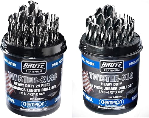 Miniatura 1 de Champion - Herramienta de corte Brute Platinum de 29 piezas y herramienta de corte Champion Brute Platinum Twister-XL5 29 piezas 116"-12" x 64th HSS