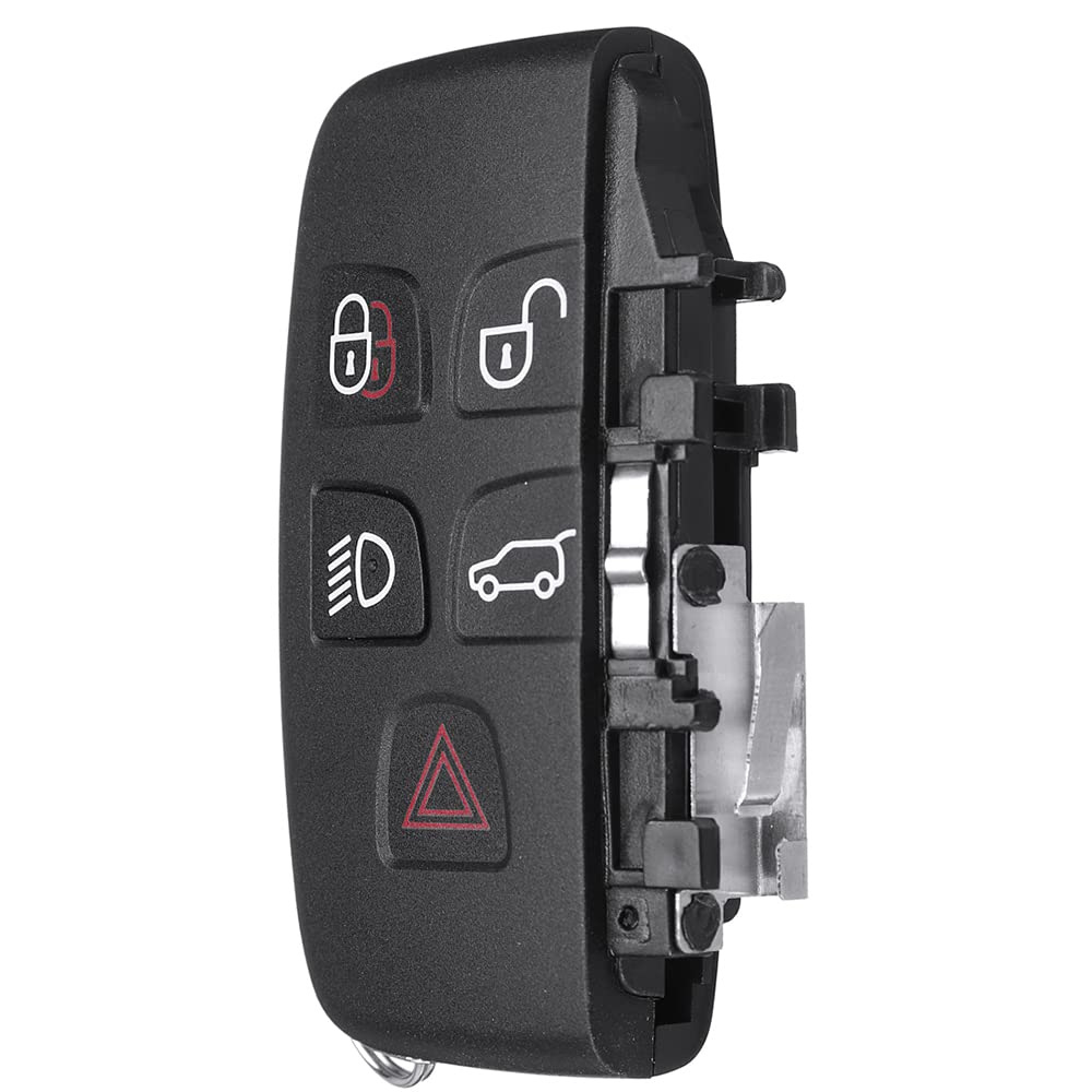 WANGCL Miękki pokrowiec z TPU na pilot zdalnego sterowania, wysokiej jakości etui ochronne kompatybilne z Land Rover Discovery Sport Evoque Aurora Jaguar XF XJ XJL XEL XFL F-pace 5 przycisków