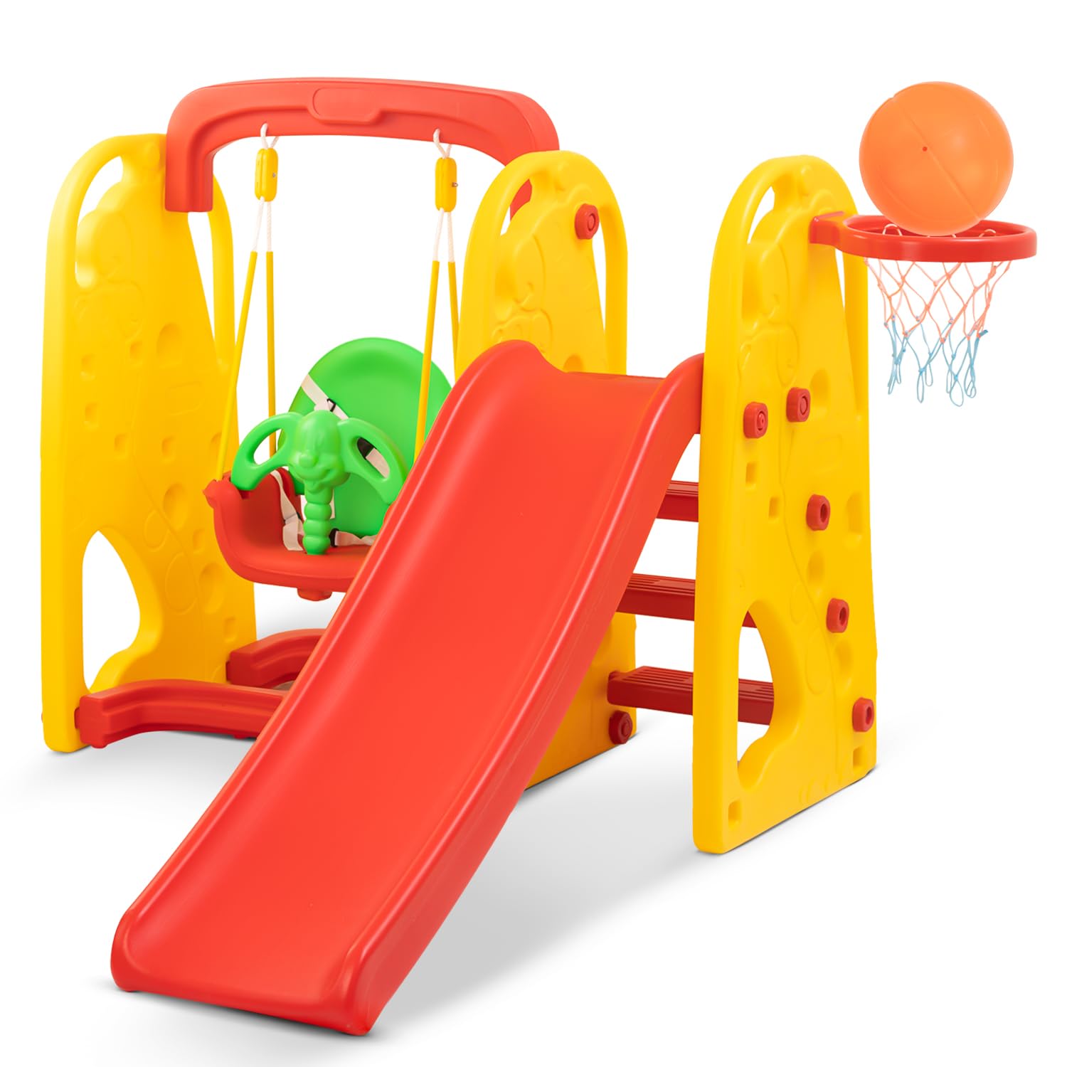 Baybee Jumbo Garden Swing & Slider for Kids | Plastic Baby Slide Cum Swing Combo with Baby Basket Ball Toy for Home/Indoor/Outdoor Play Toys for Boys Girls | Slide for Kids Children 2 to 5 Years (B0CV7ZK222) Amazon Price History, Amazon Price Tracker