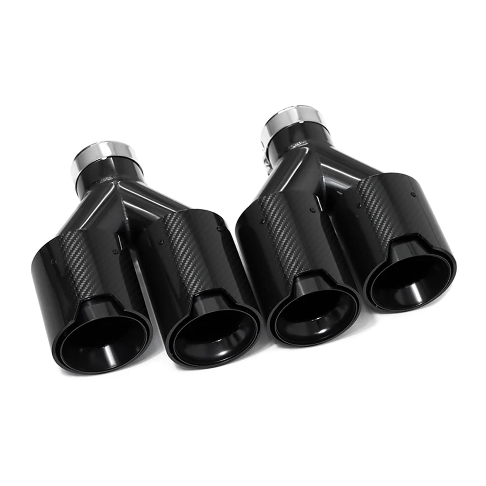 Tubo de escape Punta de para escape acero inoxidable para BMW Universal para puntas, silenciador tubo para