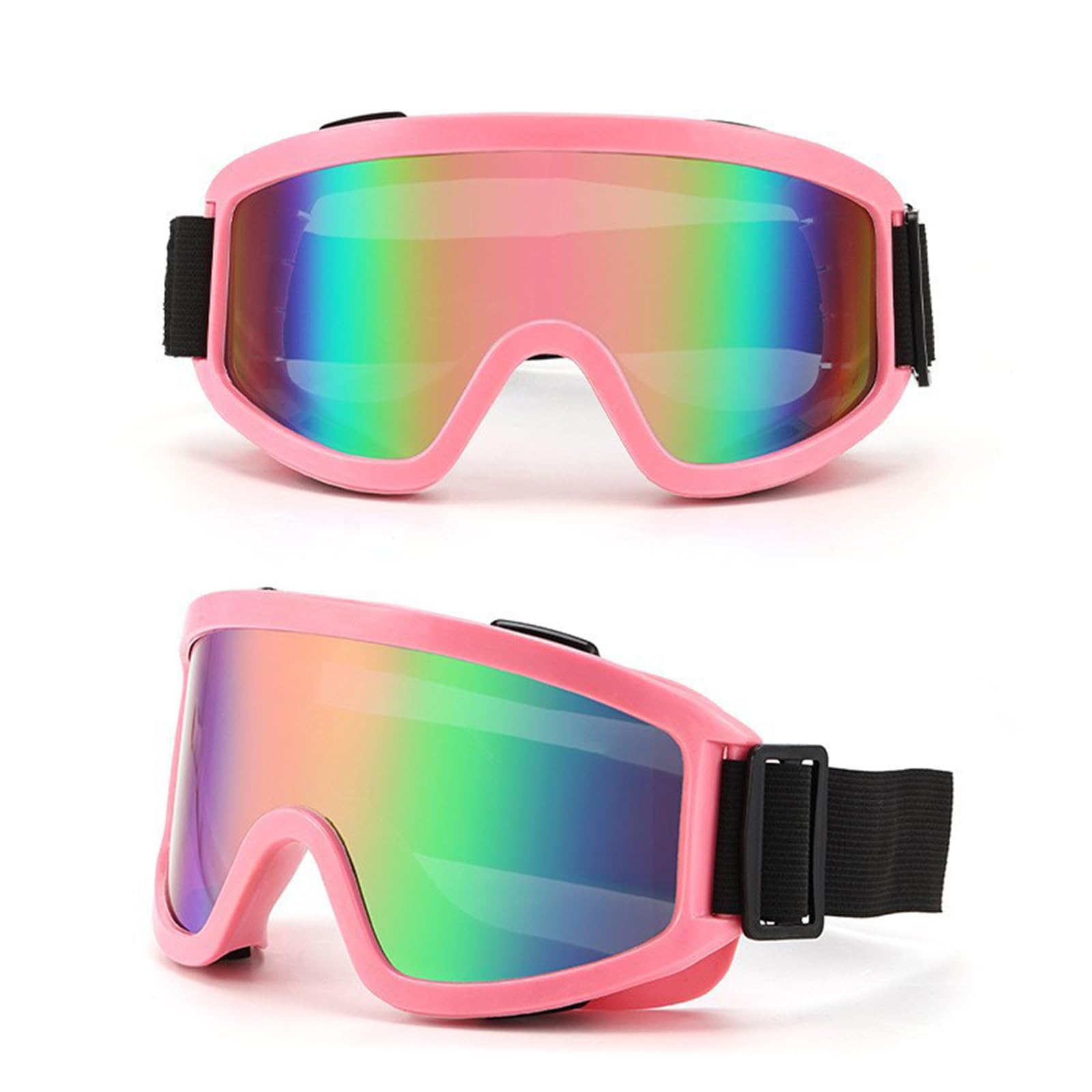 Kleurmode Skibril Anti-Mist Uv-Sneeuwglas Veiligheidsbril Skibril Snowboarden Al