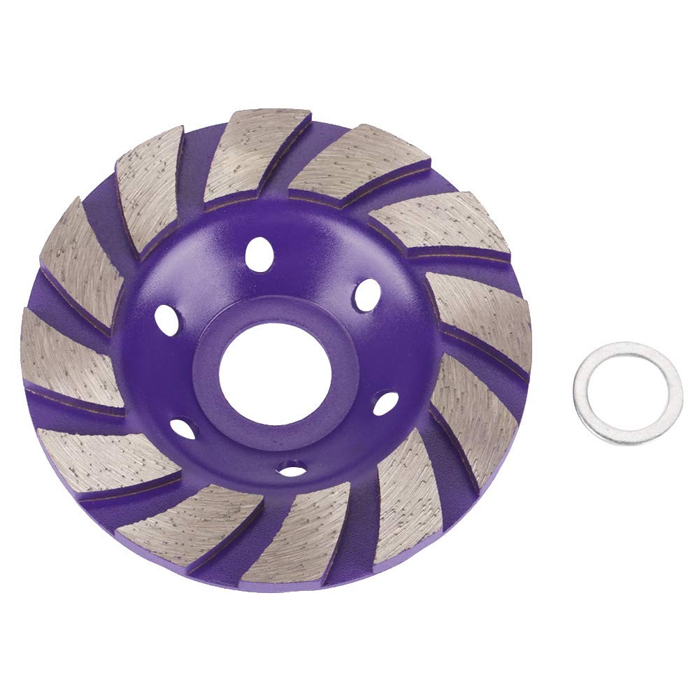 Mola per Lucidare, Disco per Mola per Superficie a Tazza, 100 40 Giri Al Minuto 100 Mm X 5 Mm 6 Fori Mola per Lucidatura a Segmenti Diamantati per Marmo, Pietra Di Cemento