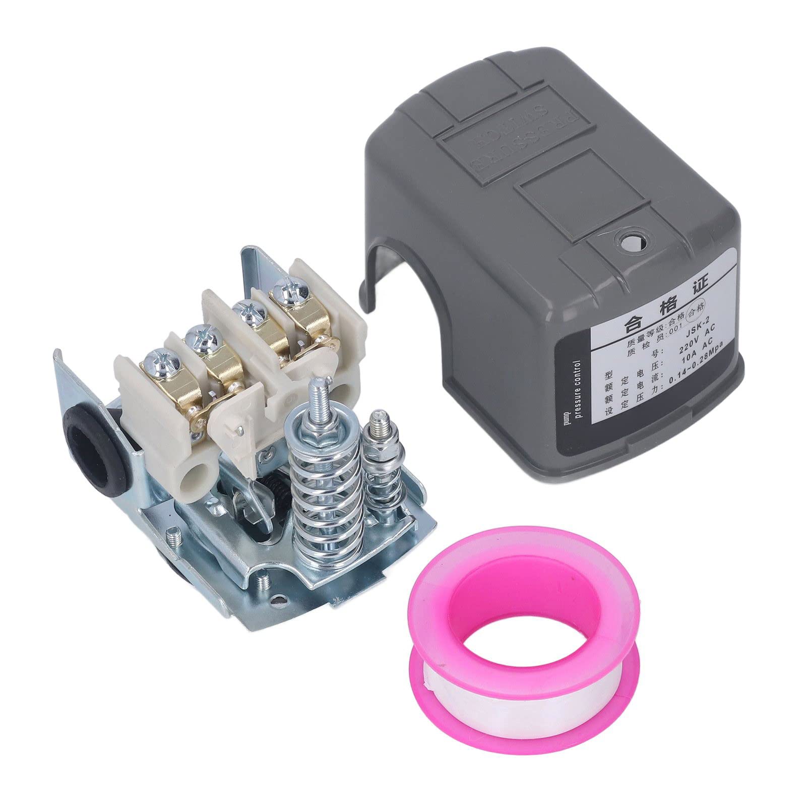 Pressostato Regolabile per Pompa Pozzo 220V CA - Interruttore Controllo Pressione 3/8in NPT Filetto Femmina