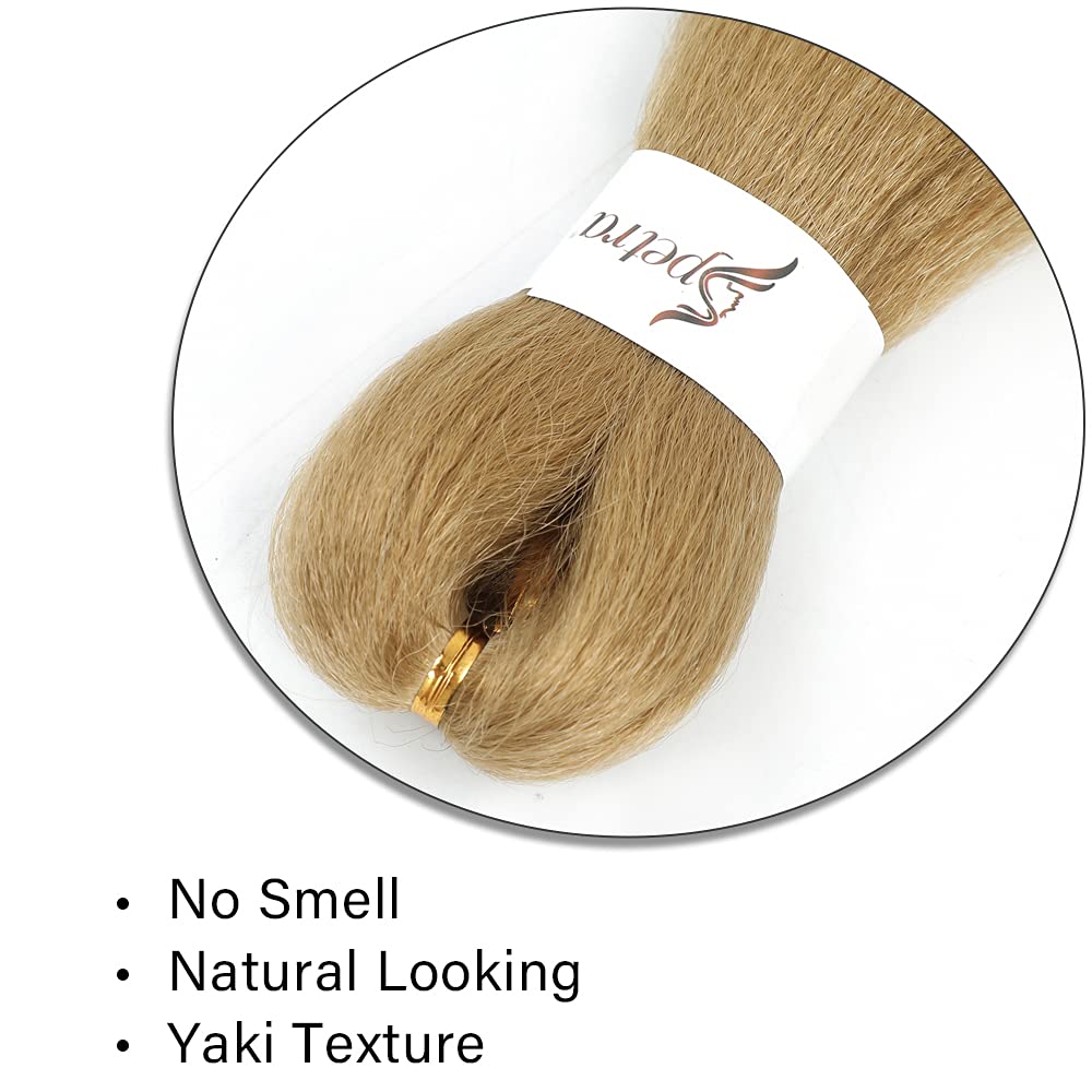 X-Tress Honey Blonde Box Braids 4 Packs Easy Braids for Women and Children 24" Synthetic Braiding Hair Naturel Looking Super Soft Fiber Hair Kinky Straight Style(#27) - Image 2