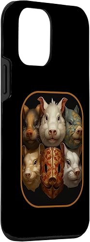 Miniatura 3 de Funda para iPhone 12 mini Noh Mask Cobayas Teatral Cuteness Cottagecore Japanes