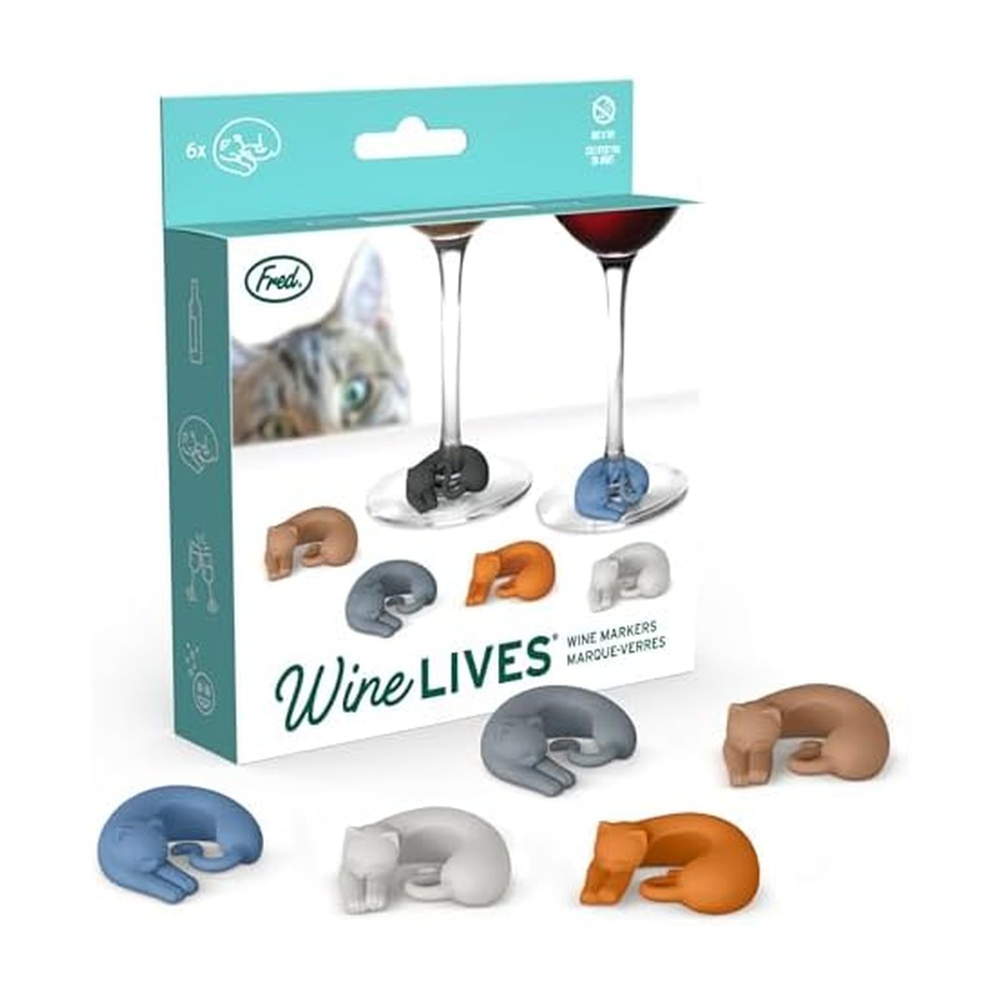 Fred Wine Lives Drink Markers