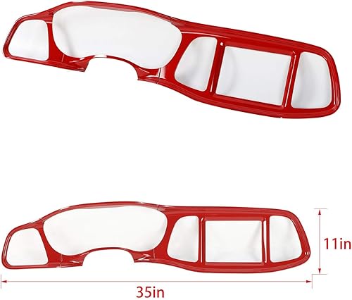 Miniatura 2 de JeCar Marco de tablero panel de mando compartimento central, accesorio decorativo para Dodge Challenger
