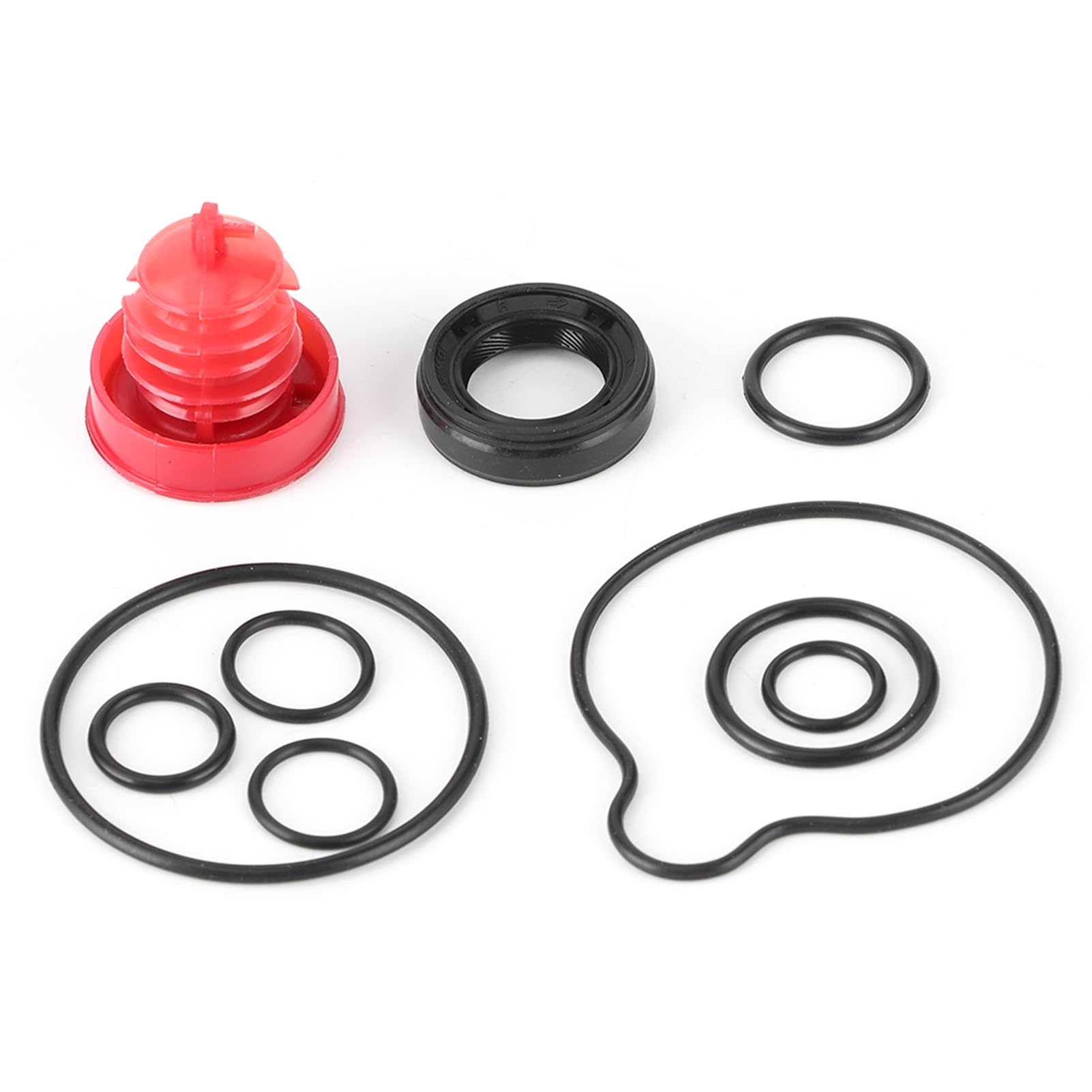 Generic Kit de Junta Tórica de Resellado de Bomba de Dirección Asistida Apto para 1998-2007, 10 Piezas/juego de Sellos de Goma de Precisión Aptos para Modelos /