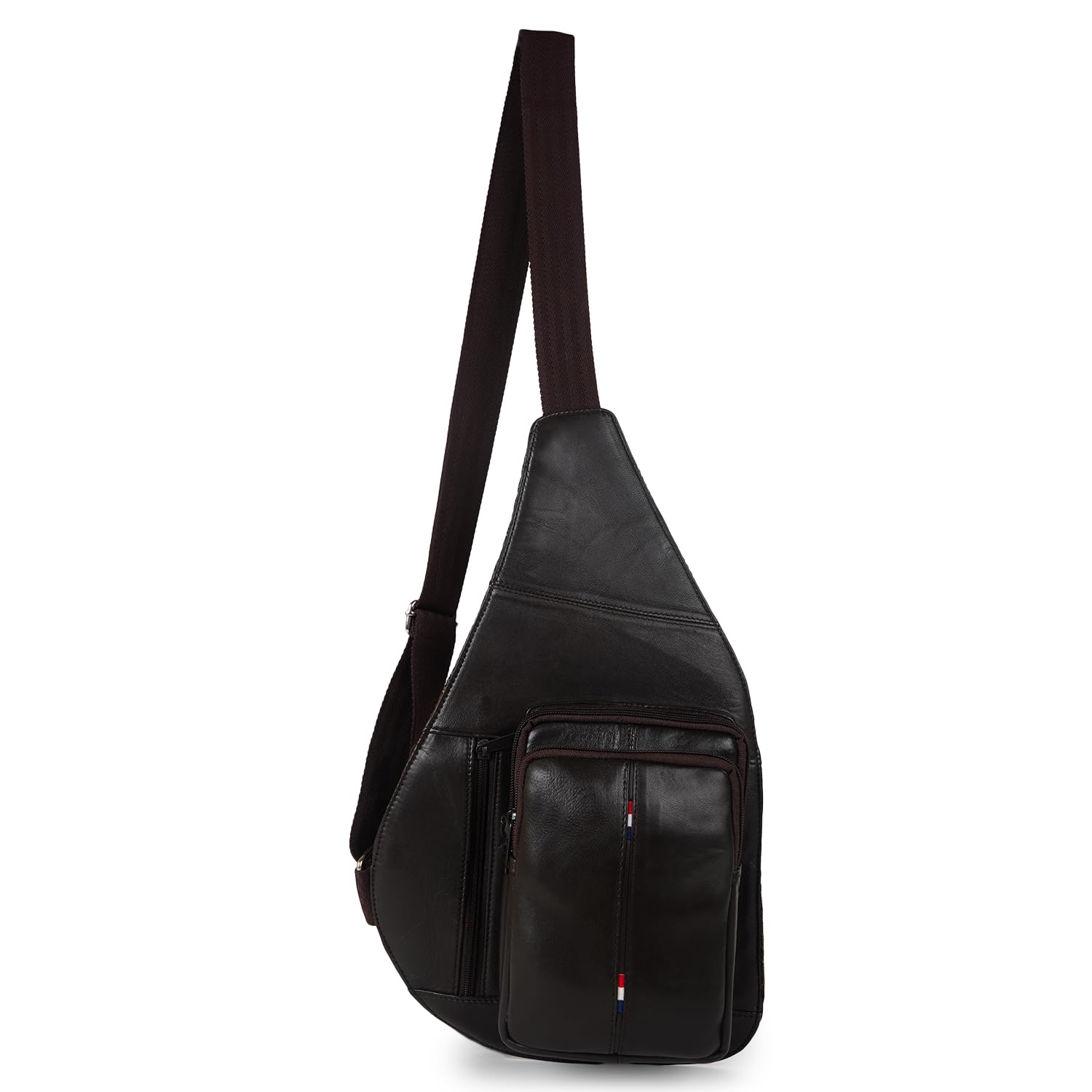 cimoni Premium Genuine Leather Cross Body Bag Outdoor Small Shoulder Side Purse Unisex Chest Bag External Mobile Zipper Pocket-picture-19