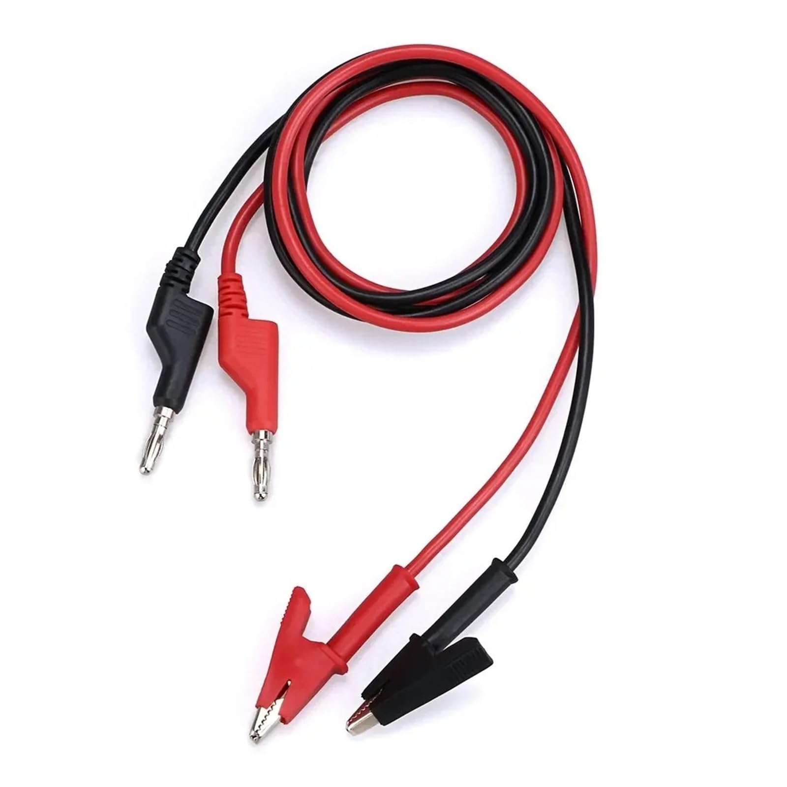 2 cables de prueba de clip de 1 m y 15 A para multímetro