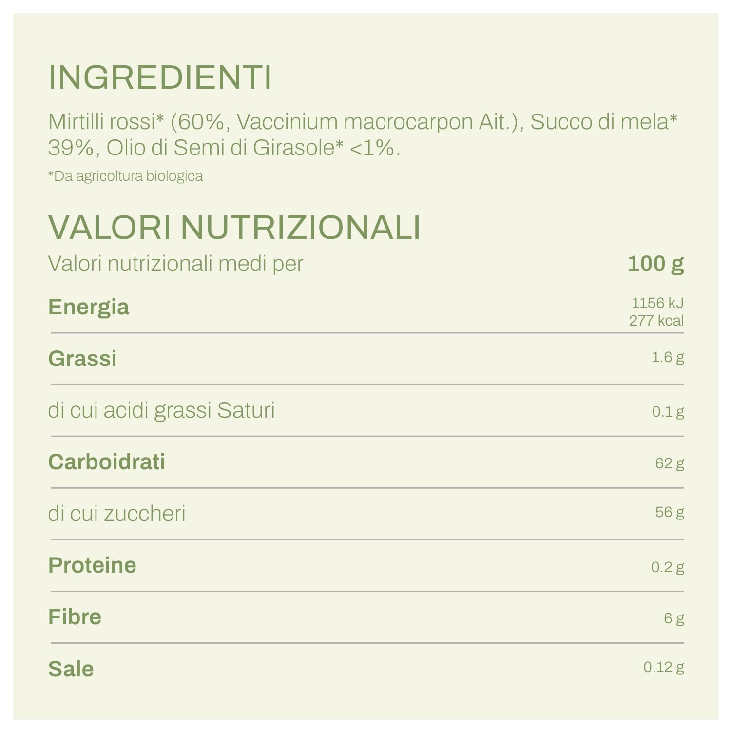 Erbavoglio Mirtilli Rossi Bio - 500 g - Alimento biologico - Antiossidanti protettivi per vie urinarie, infiammazione, cuore e difese naturali.