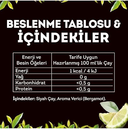 Lipton Earl Gray Bergamot Flavored Bulk Tea 1000 gr x 3 Pieces